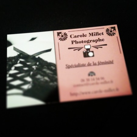 carte de visite carole millet photographe