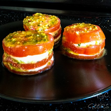 millefeuille tomate côté