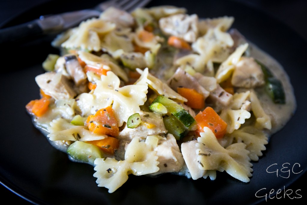 one pot pasta poulet légumes cuits