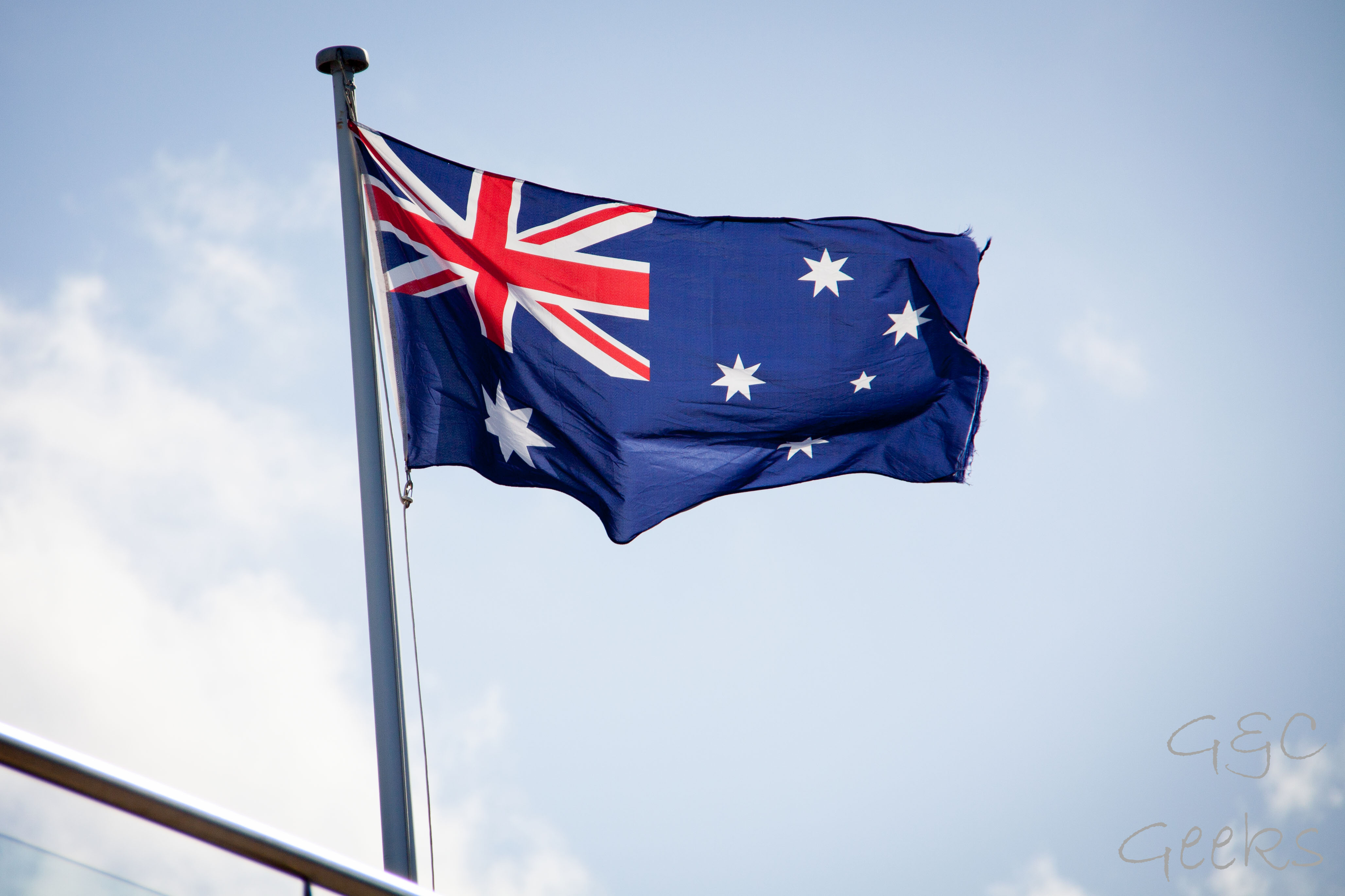clovelly beach drapeau australien
