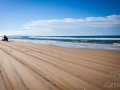 4x4 sur la plage rainbow beach