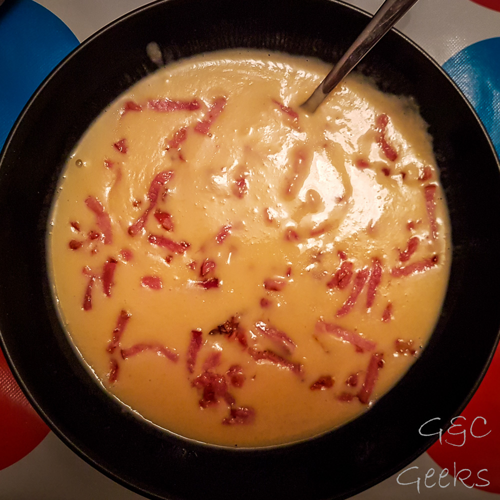 Velouté de haricots blancs et bacon au Thermomix 5SP2